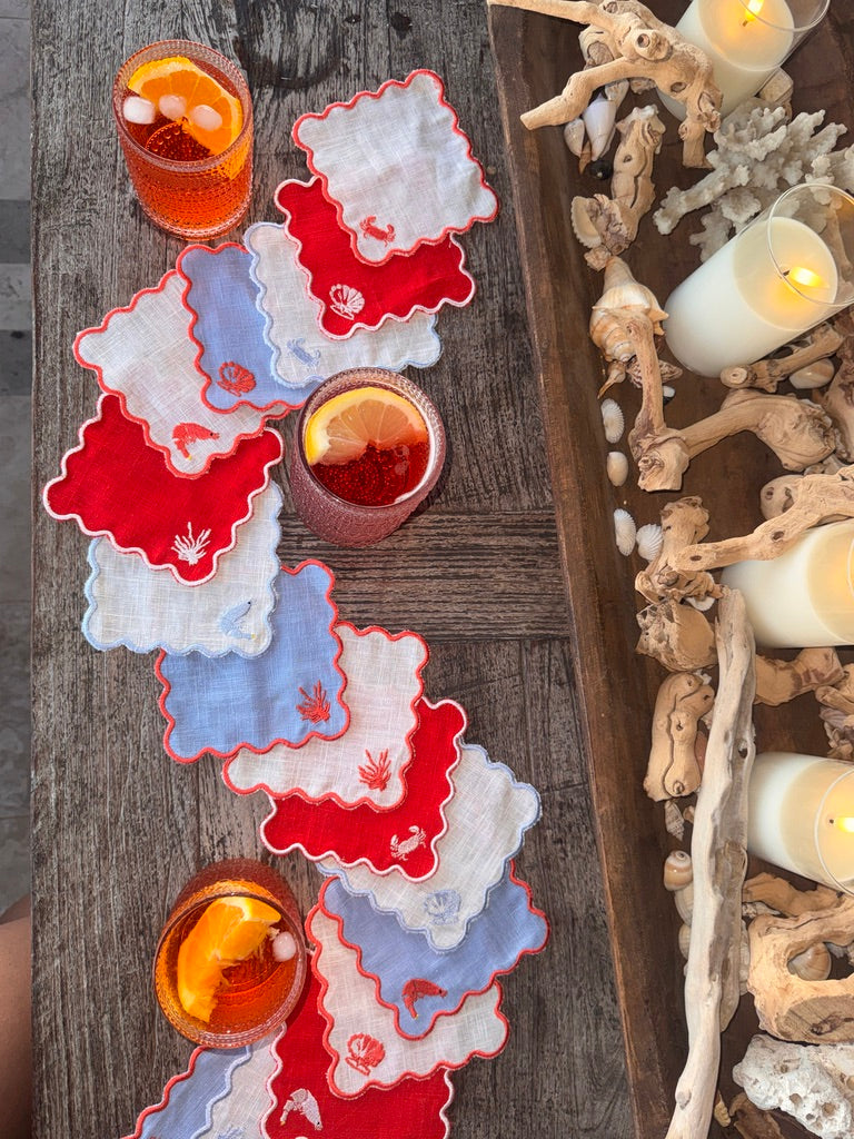 Signature Seafood — Cherry Red Linen