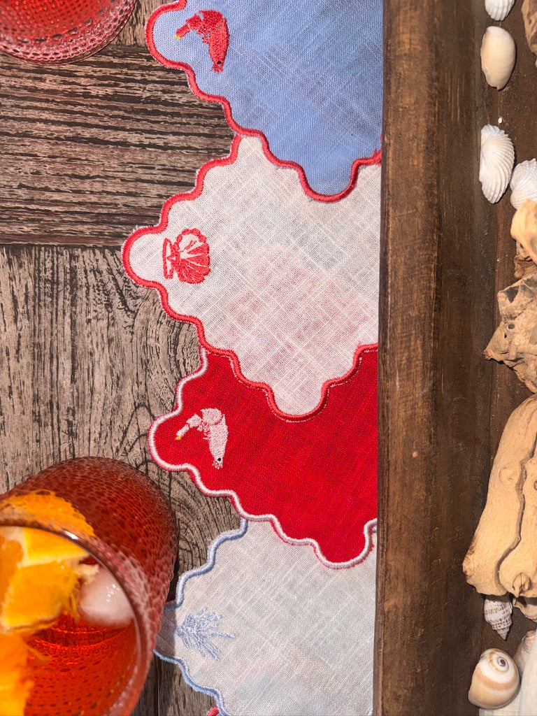 Signature Seafood — Cherry Red Linen