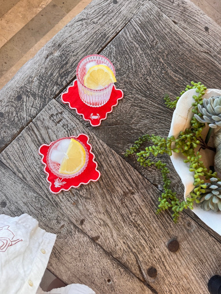 Signature Seafood — Cherry Red Linen